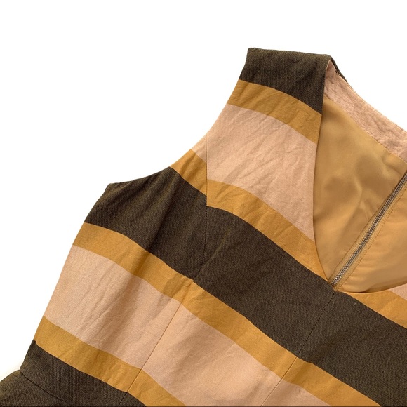 Fossil Striped Silk Blend Sleeveless Mini Dress - Picture 4 of 6